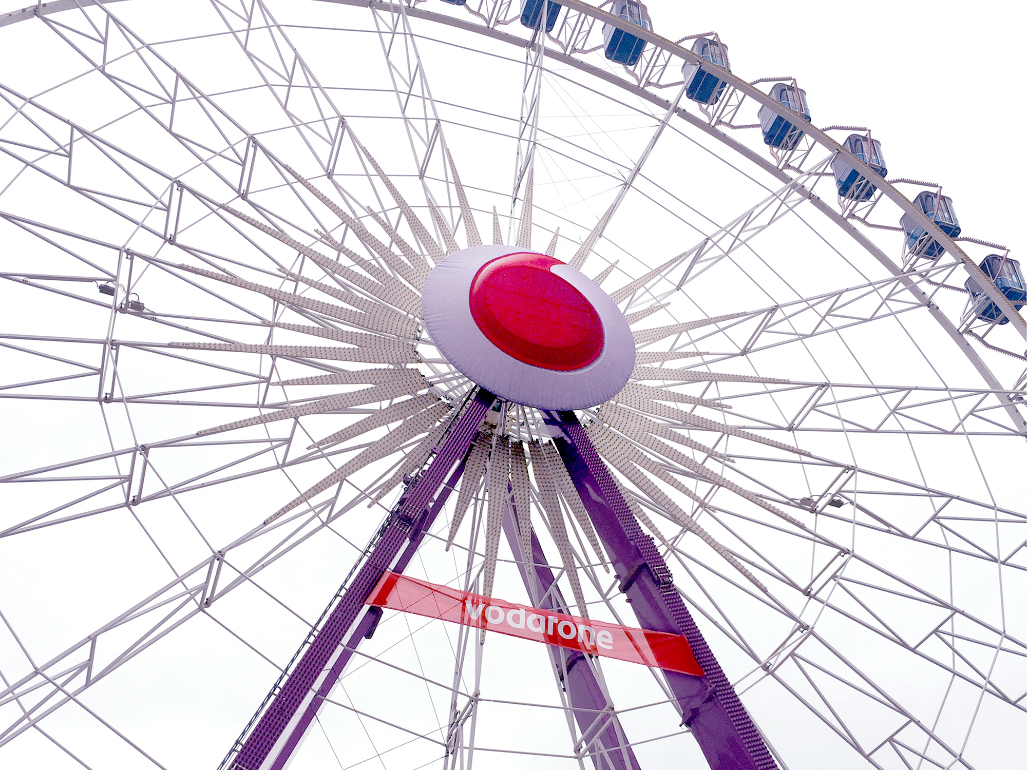 Bruch Riesenrad Skylounge Radnabe Werbung